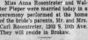 Anna Bertha Rosentreter & Walter Pieper - Marriage Announcement