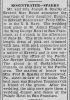 Edward Rosentrater & Eunice Sparks - Marriage Announcement
