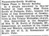 Gustav Adolph Rosentrater & Helen Smith - Marriage Announcement